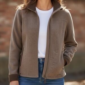 Vintage WINDRIVER 2 Tone Brown Fleece Zipper Jacket